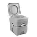 Weisshorn 20L Portable Camping Toilet - 12L Freshwater, Easy to Empty, Grey - SuperSaverAU - view 1