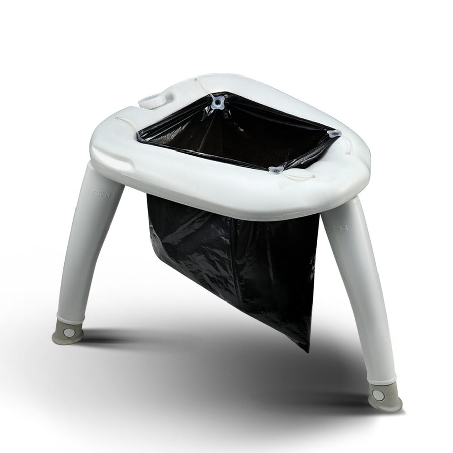 Weisshorn Portable Folding Camping Toilet 120kg Capacity with Anti-Slip Legs - SuperSaverAU - view 1