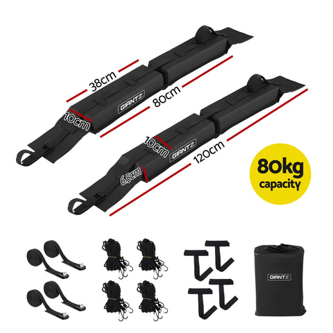 GIANTZ Universal Soft Kayak Roof Rack Pads 80kg