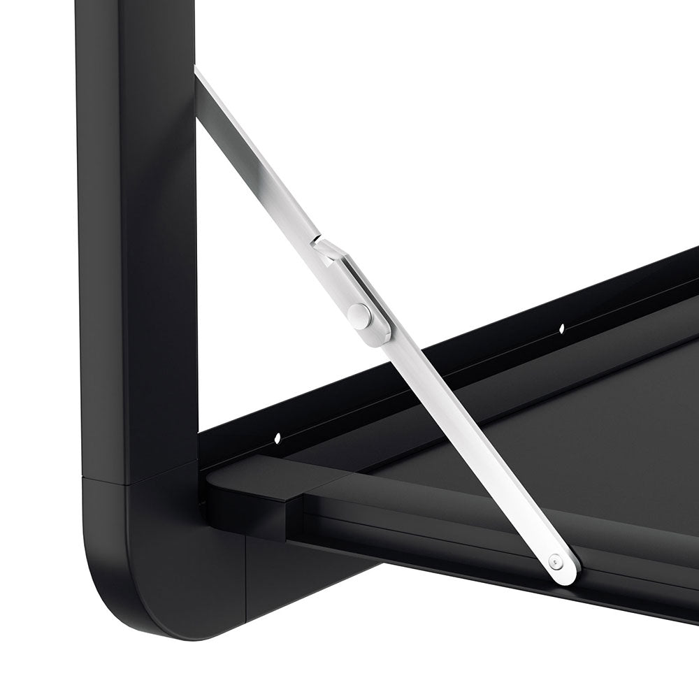 Weisshorn Caravan Table 800 x 450mm Folding Lockable Aluminium Black - SuperSaverAU - view 4