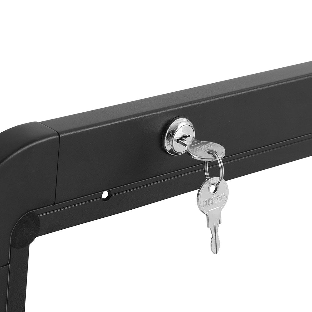 Weisshorn Caravan Table 800 x 450mm Folding Lockable Aluminium Black - SuperSaverAU - view 5