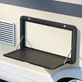 Weisshorn Caravan Table 800 x 450mm Folding Lockable Aluminium Black - SuperSaverAU - view 6