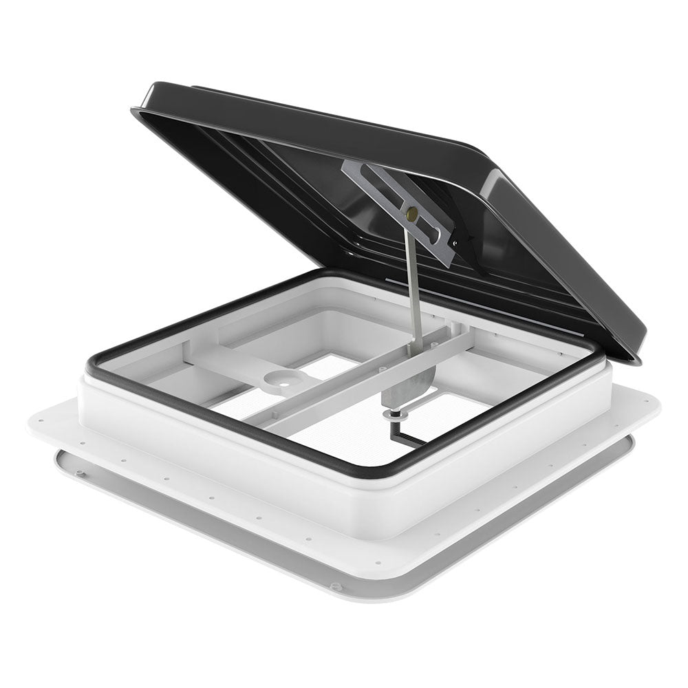 Weisshorn Caravan Roof Vent 350x350mm Black - Low Noise, Insect-Proof, All-Weather - SuperSaverAU - view 1