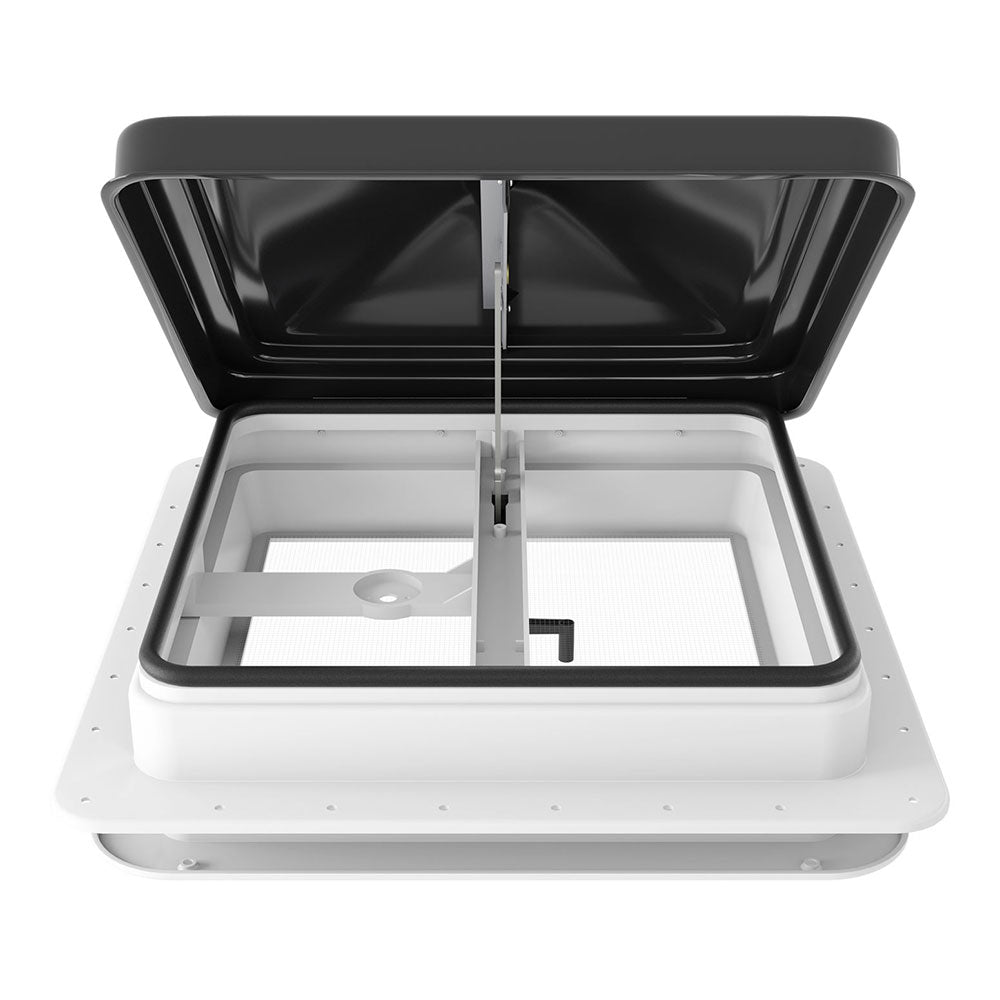 Weisshorn Caravan Roof Vent 350x350mm Black - Low Noise, Insect-Proof, All-Weather - SuperSaverAU - view 3