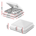 Weisshorn 12V Caravan Roof Vent Fan - White