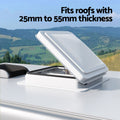 Weisshorn 12V Caravan Roof Vent Fan - White