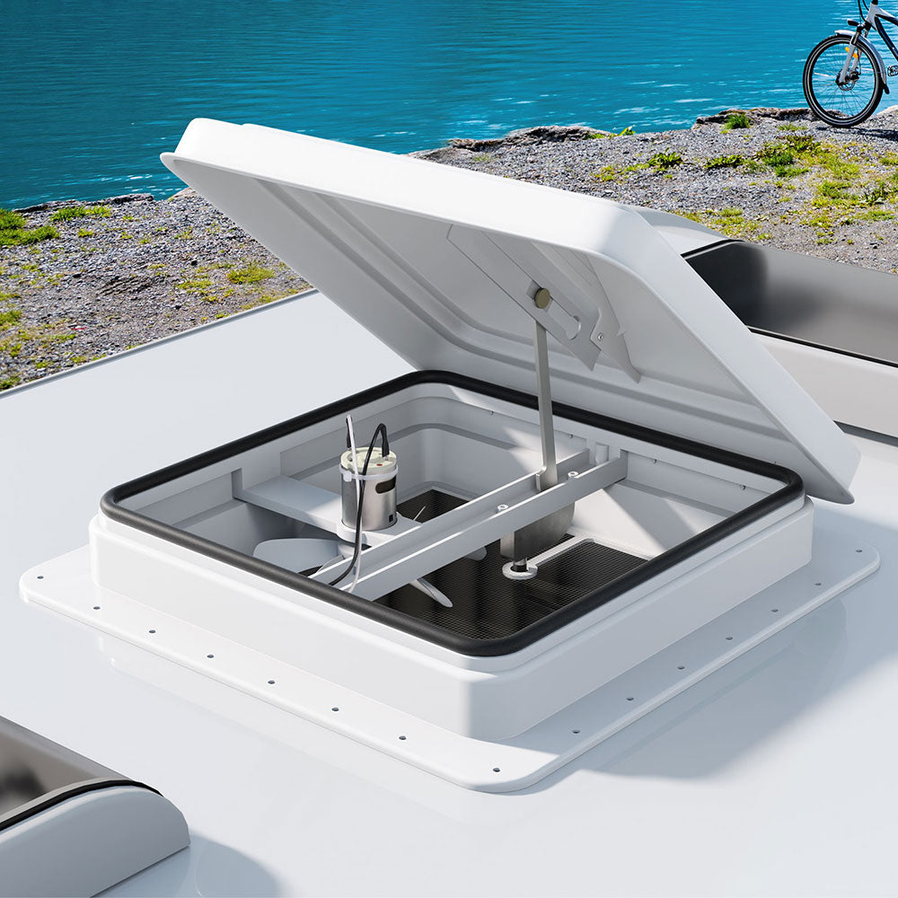 Weisshorn 12V Caravan Roof Vent Fan - White