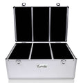 Embellir Aluminium CD Storage Case Box 500 Disks with Locks & Velvet Lining - SuperSaverAU - view 2