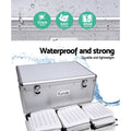 Embellir Aluminium CD Storage Case Box 500 Disks with Locks & Velvet Lining - SuperSaverAU - view 5