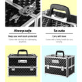 Embellir Portable Cosmetic Beauty Makeup Case - Diamond Black - SuperSaverAU - view 4