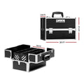 Embellir Portable Cosmetic Beauty Makeup Case- Black - SuperSaverAU - view 2
