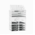 Embellir Makeup Case Acrylic Cosmetic Organizer Storage Box Jewellery Holder - SuperSaverAU - view 1