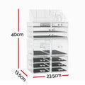 Embellir Makeup Case Acrylic Cosmetic Organizer Storage Box Jewellery Holder - SuperSaverAU - view 2