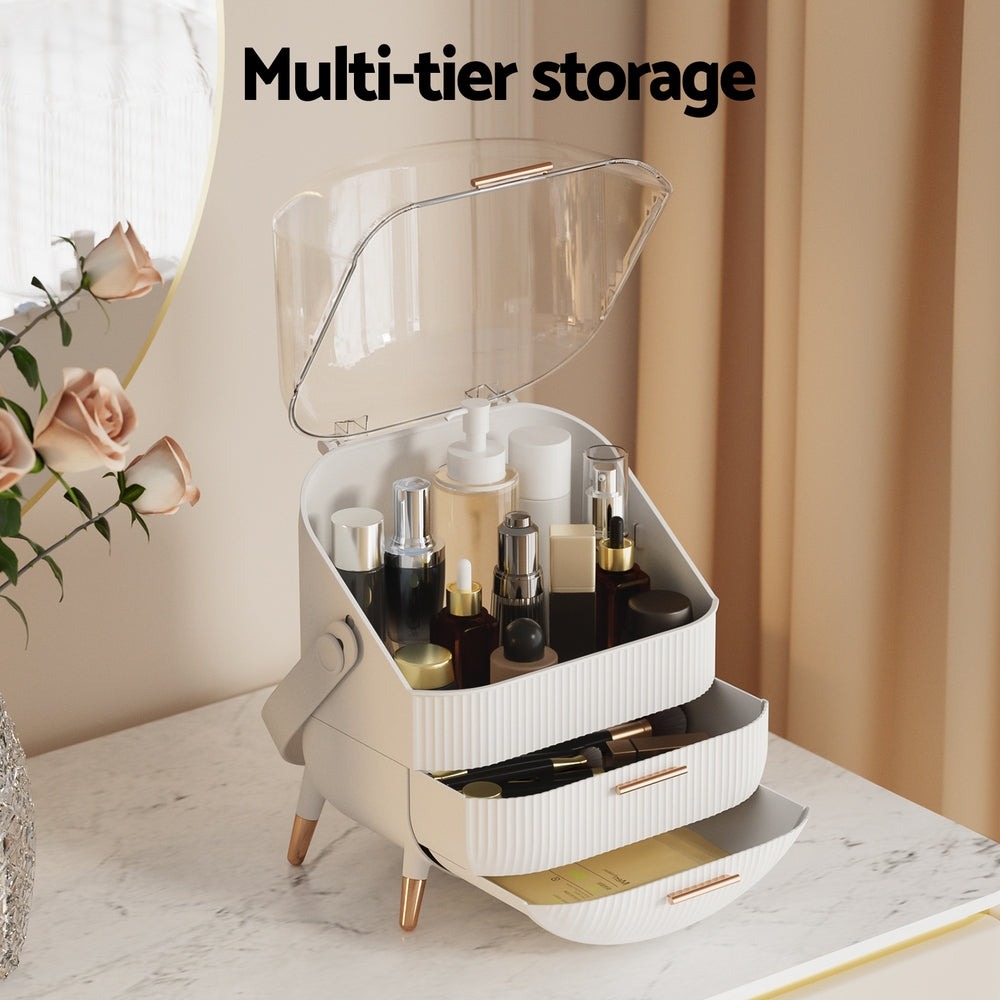 Embellir Makeup Case Portable Cosmetic Organizer Storage Box Jewellery Holder - SuperSaverAU - view 4