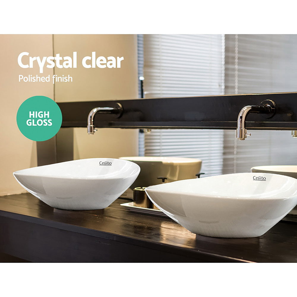 Cefito Bathroom Basin Ceramic Vanity Sink Hand Wash Bowl 41x34cm - SuperSaverAU - view 5
