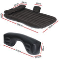 Weisshorn Car Mattress Inflatable 134x78cm with Pillows & Air Pump, Black - SuperSaverAU - view 2
