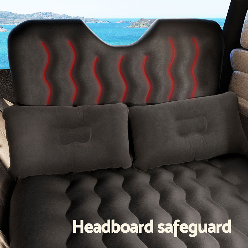 Weisshorn Car Mattress 176x80 Inflatable Bed with Pillows & Air Pump, Charcoal - SuperSaverAU - view 4