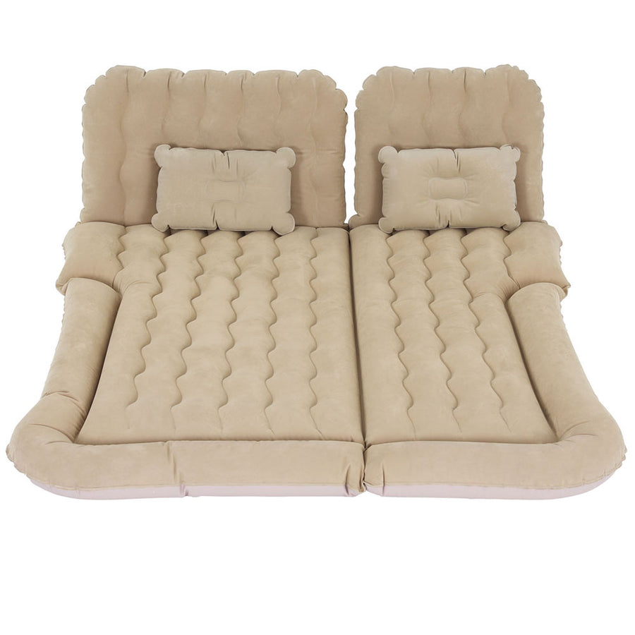 Weisshorn Inflatable Car Mattress 175x130cm with Pillows & Air Pump - Beige - SuperSaverAU - view 1