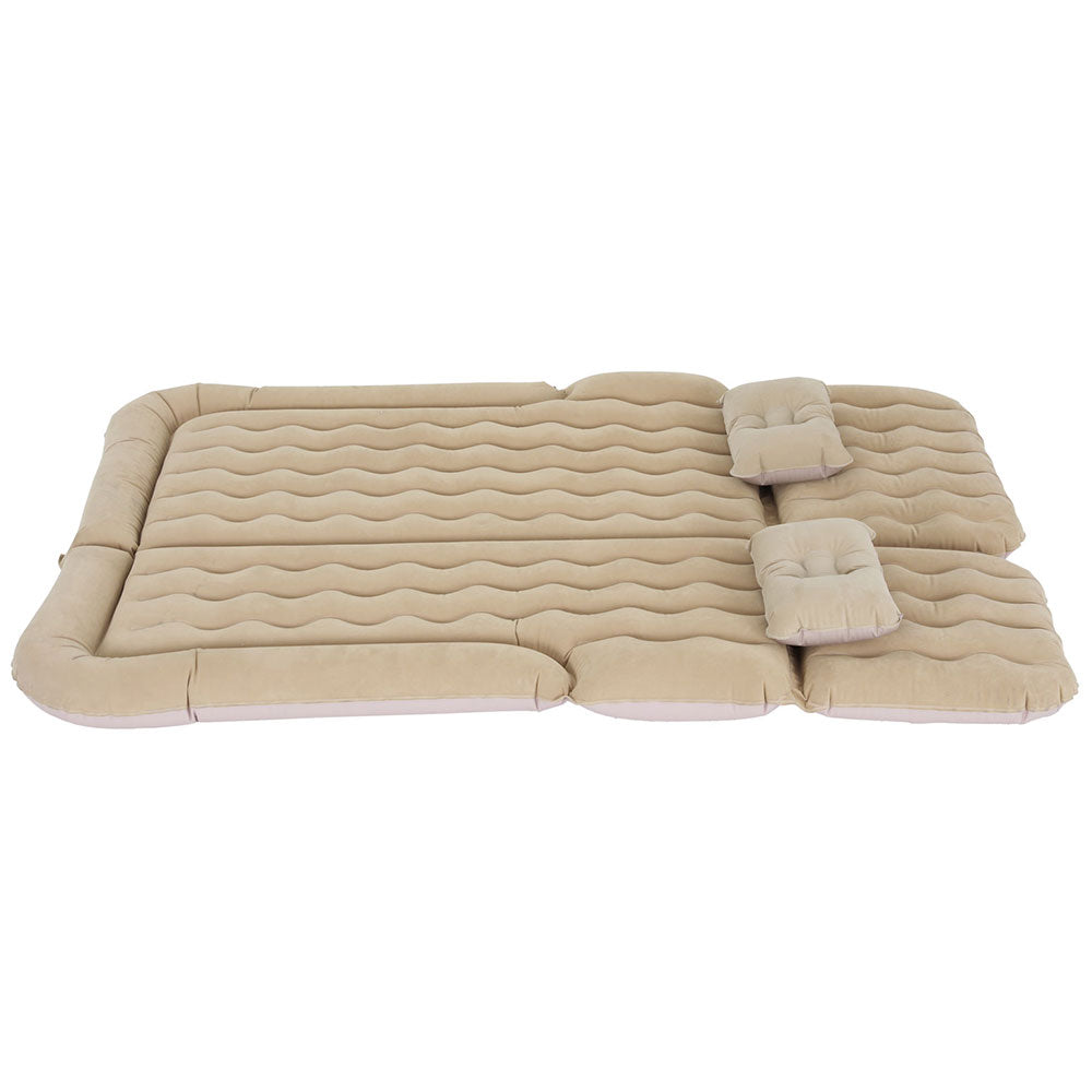 Weisshorn Inflatable Car Mattress 175x130cm with Pillows & Air Pump - Beige