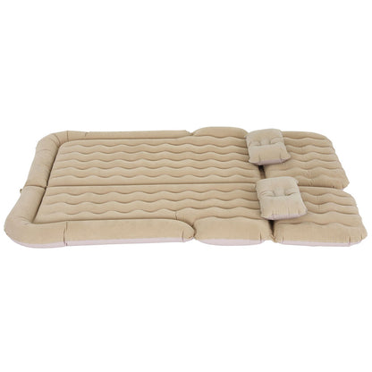 Weisshorn Inflatable Car Mattress 175x130cm with Pillows & Air Pump - Beige