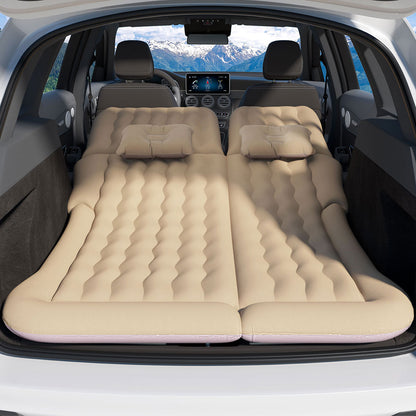 Weisshorn Inflatable Car Mattress 175x130cm with Pillows & Air Pump - Beige