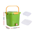 Gardeon 15L Green Kitchen Compost Bin with Drain Tap