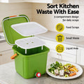 Gardeon 15L Green Kitchen Compost Bin with Drain Tap