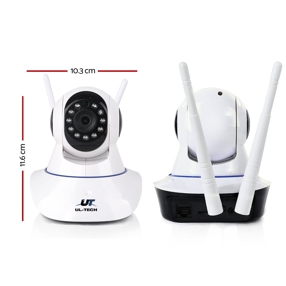 UL-tech 1080P Wireless IP Camera Security WIFI Cam White - SuperSaverAU - view 2
