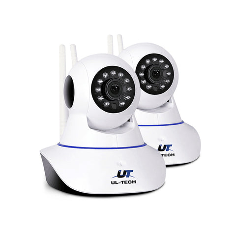 UL-tech 1080P Wireless IP Cameras Security WIFI Cam White - SuperSaverAU - view 1