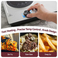 Devanti 2400W 2-Zone Ceramic Electric Cooktop with Knob Control