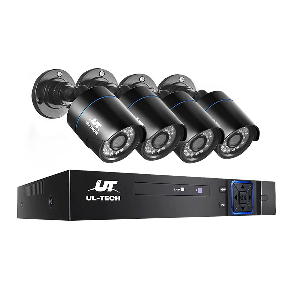 UL-tech CCTV Security System 4CH DVR 4 Cameras 1080p - SuperSaverAU - view 1