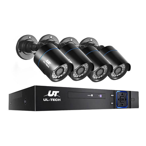 UL-tech CCTV Security System 4CH DVR 4 Cameras 1080p - SuperSaverAU - view 1