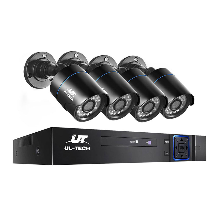 UL-tech CCTV Security System 4CH DVR 4 Cameras 1080p - SuperSaverAU - view 1