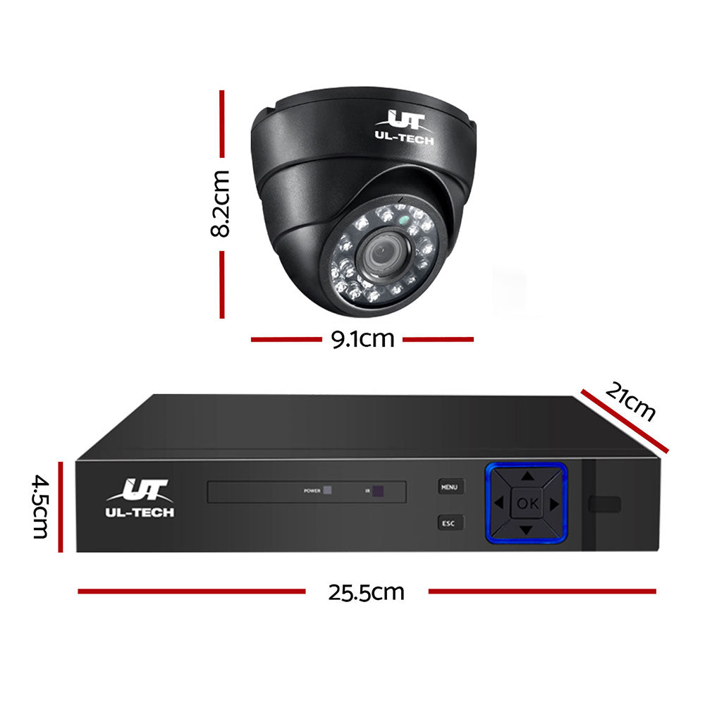 UL-tech CCTV Security System 4CH DVR 4 Cameras 1080p - SuperSaverAU - view 3