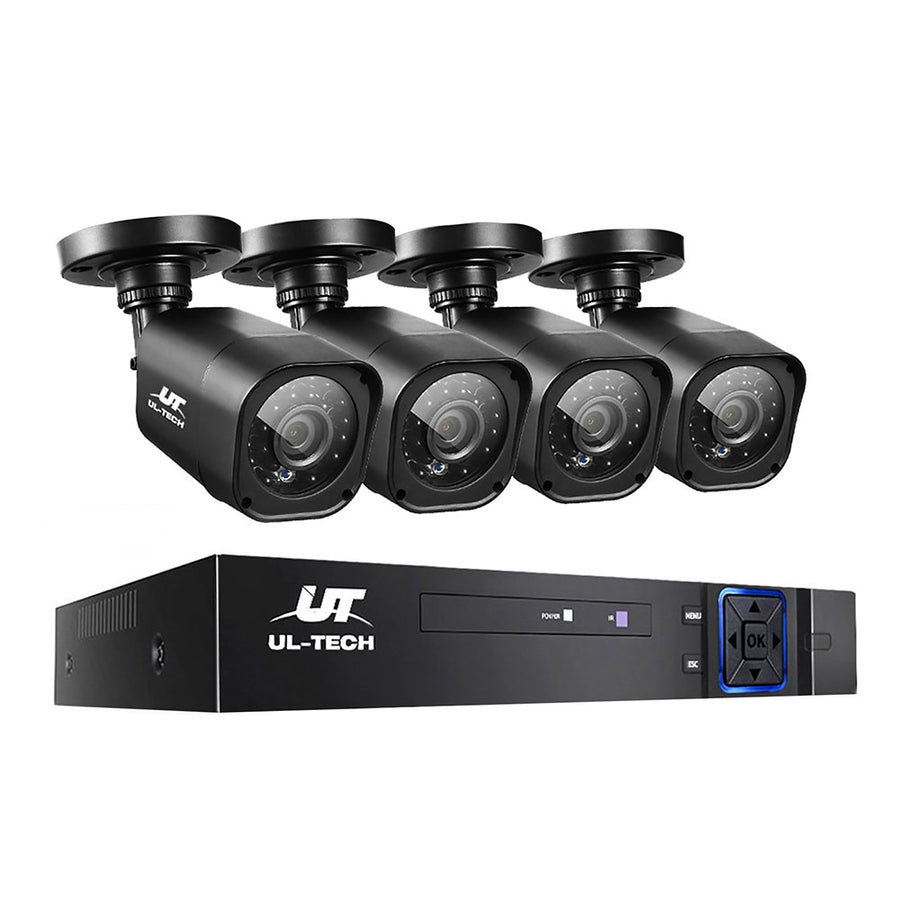 UL-tech CCTV Security System 4CH DVR 4 Cameras 1080p - SuperSaverAU - view 1
