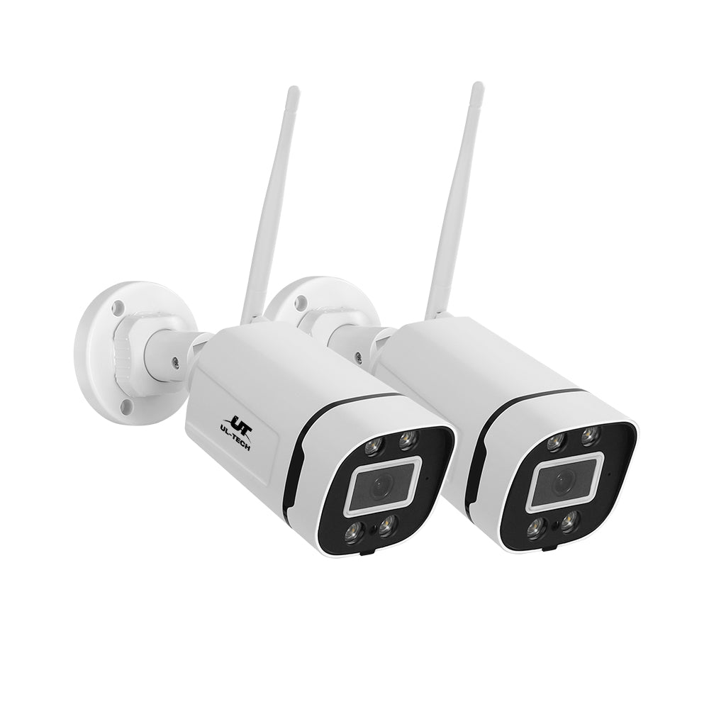 UL-tech Wireless 3MP CCTV Cameras with Night Vision - 2 Pack