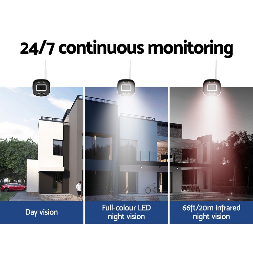 UL-tech Wireless 3MP CCTV Cameras with Night Vision - 2 Pack