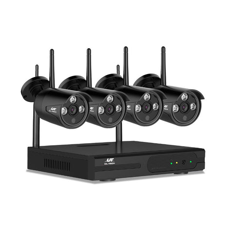 UL-tech Wireless CCTV Security System 8CH NVR 3MP 4 Bullet Cameras - SuperSaverAU - view 1