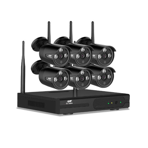 UL-tech Wireless CCTV Security System 8CH NVR 3MP 6 Bullet Cameras - SuperSaverAU - view 1