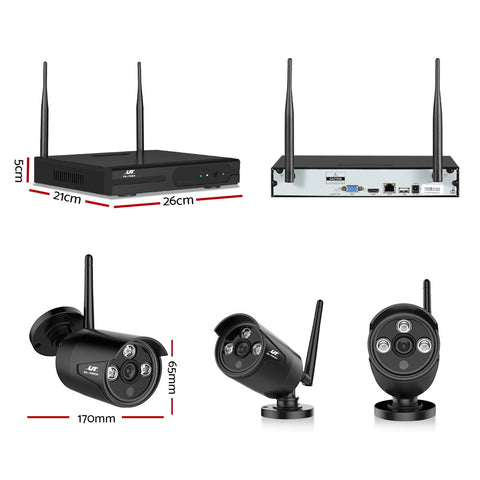 UL-tech Wireless CCTV Security System 8CH NVR 3MP 8 Bullet Cameras - SuperSaverAU - view 2