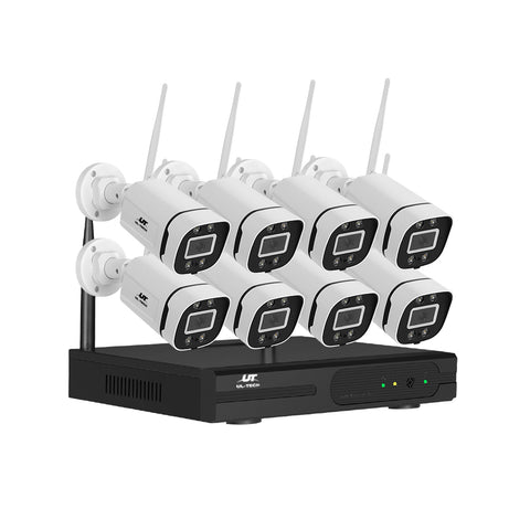 UL-tech Wireless Security Camera System 8CH NVR 3MP with Night Vision & Two-Way Audio - SuperSaverAU - view 1