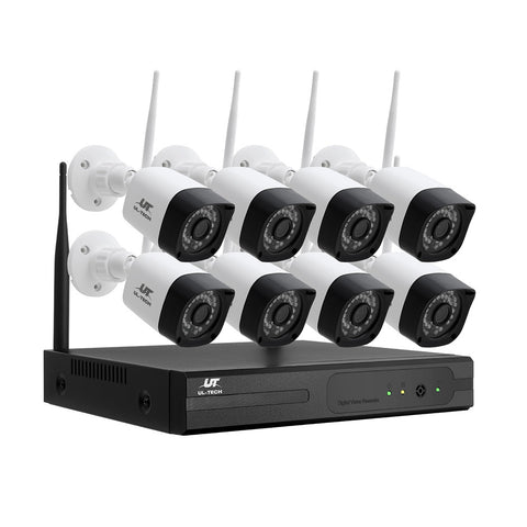 UL-tech 3MP Wireless CCTV 8CH 8 Square Camera - SuperSaverAU - view 1