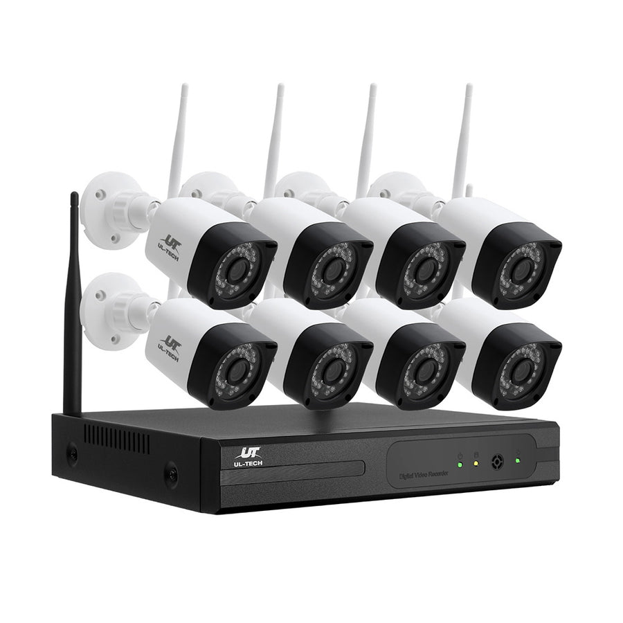 UL-tech 3MP Wireless CCTV 8CH 8 Square Camera - SuperSaverAU - view 1