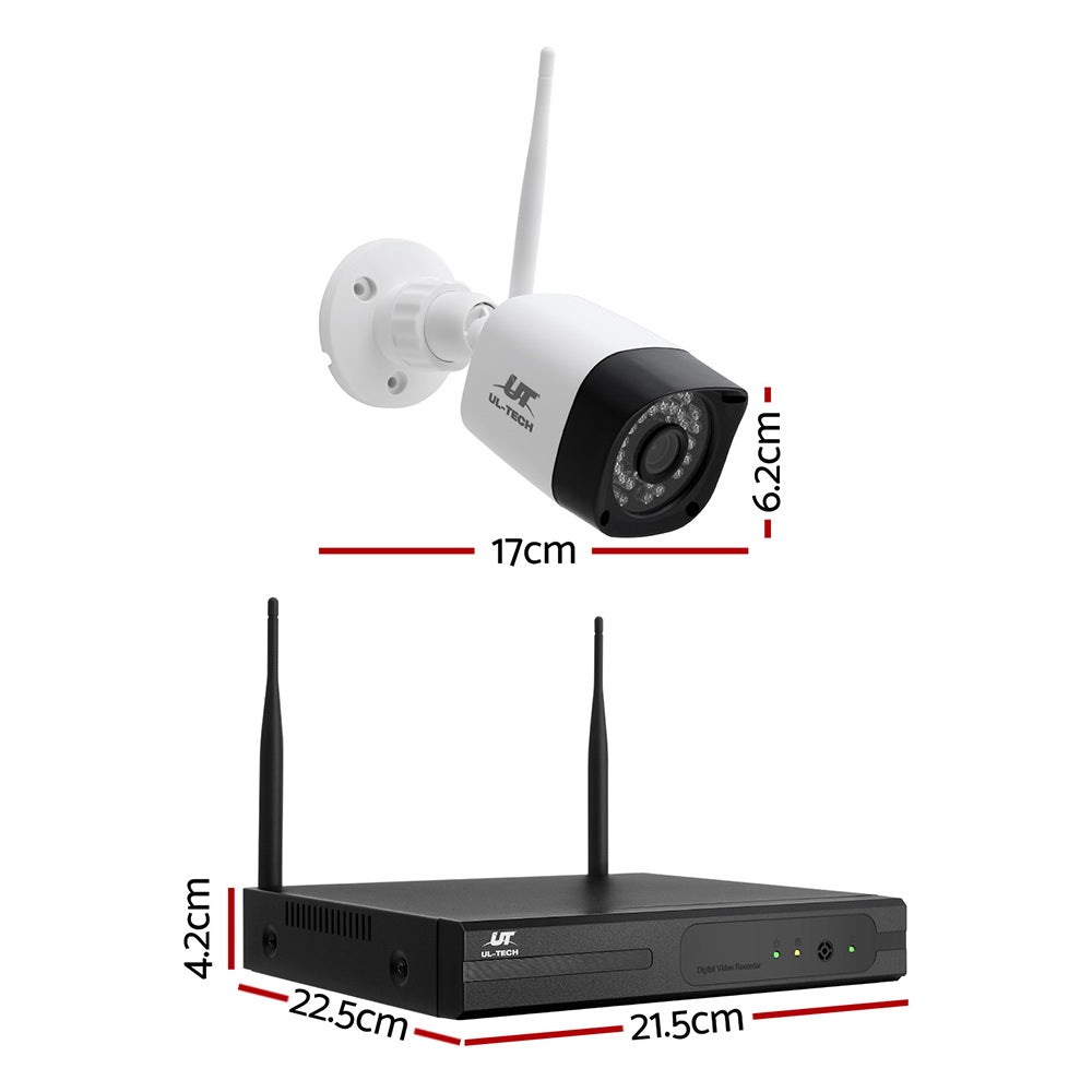 UL-tech 3MP Wireless CCTV 8CH 8 Square Camera - SuperSaverAU - view 2