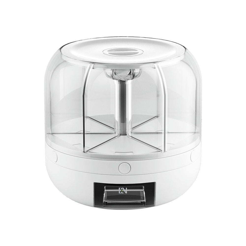 5-Star Chef Cereal Dispenser 7KG with 6 Compartments, 360° Rotatable Design