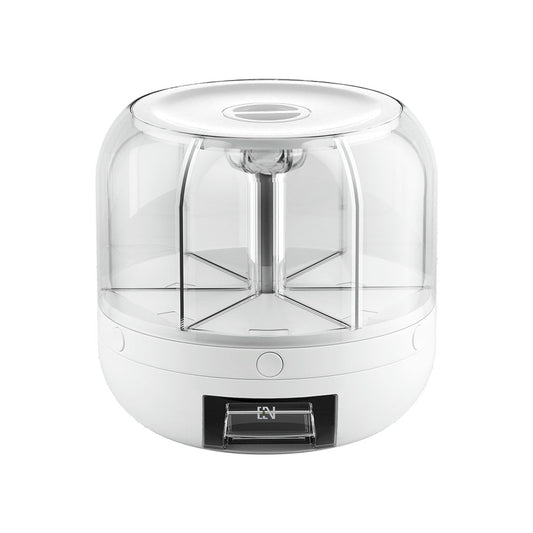 5-Star Chef Cereal Dispenser 7KG with 6 Compartments, 360° Rotatable Design