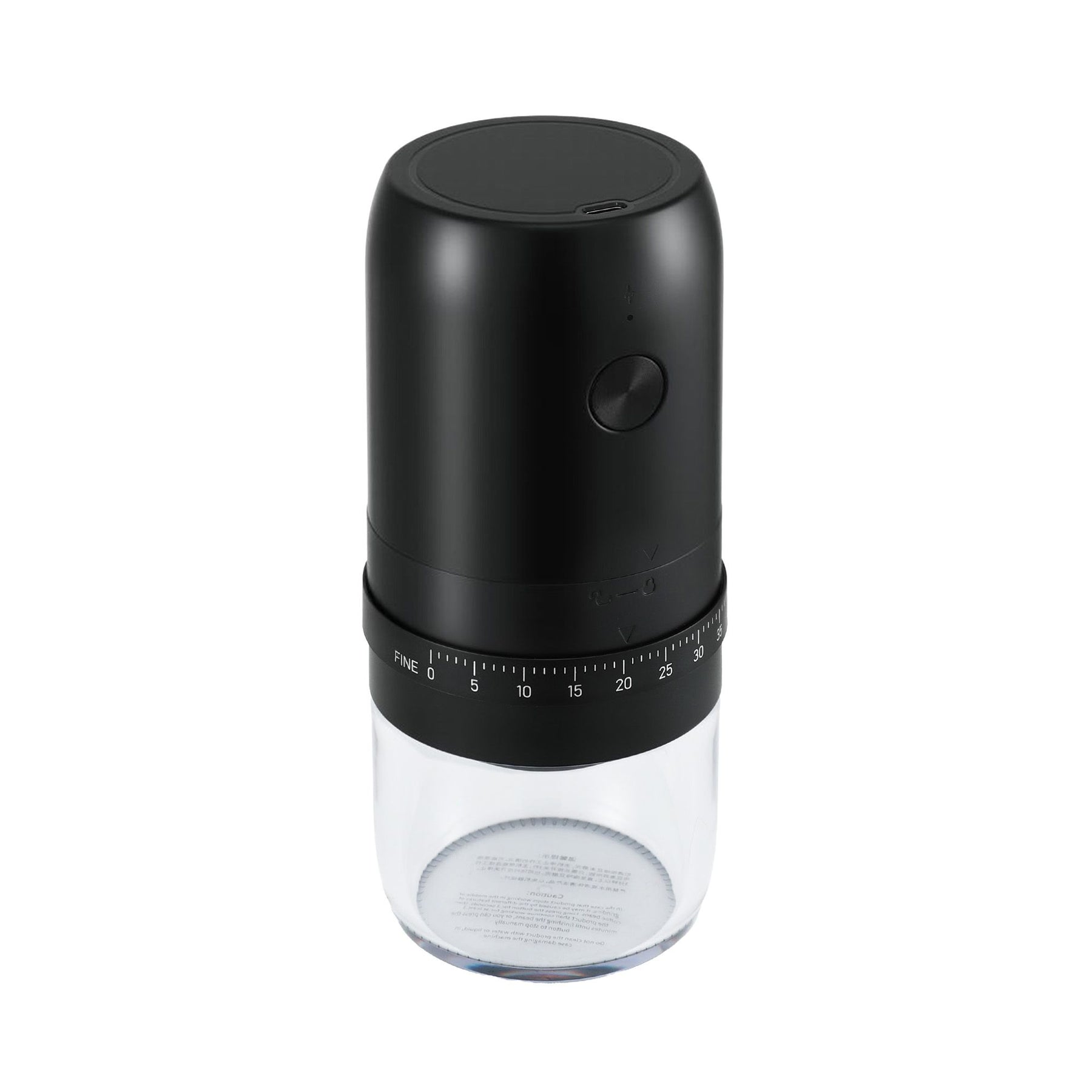 Devanti Electric Coffee Grinder USB-C Rechargeable Portable Coffee Bean Grinder with 40 Precise Grind Settings | Automatic Spice Nut Pepper Grinder Mill with Cleaning Brush & Ground Coffee Container for Home Office Camping Travel, Black - SuperSaverAU - view 3