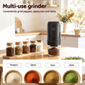 Devanti Electric Coffee Grinder USB-C Rechargeable Portable Coffee Bean Grinder with 40 Precise Grind Settings | Automatic Spice Nut Pepper Grinder Mill with Cleaning Brush & Ground Coffee Container for Home Office Camping Travel, Black - SuperSaverAU - view 6