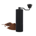 Devanti Manual Coffee Grinder with 24 Adjustable Settings | Hand Coffee Bean Burr Mill for Espresso French Press | Portable Stainless Steel Quiet Grinder with Storage Bag for Travel Camping, Black - SuperSaverAU - view 1