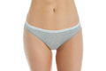 Calvin Klein Women's CK One Body Cotton Thong (Grey, Size XS)
